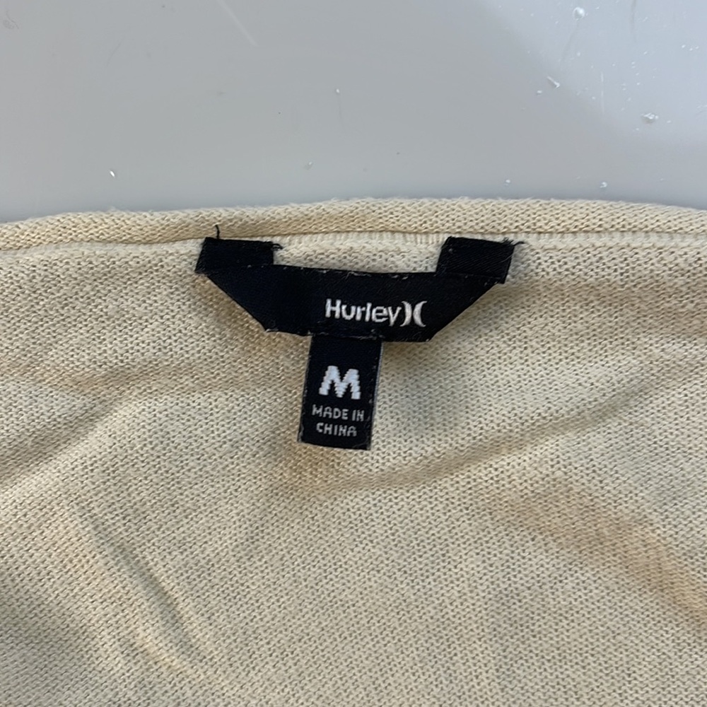 Hurley Women Sweaters Vneck Fitted Tee                                 X24-38 - Picture 5 of 7